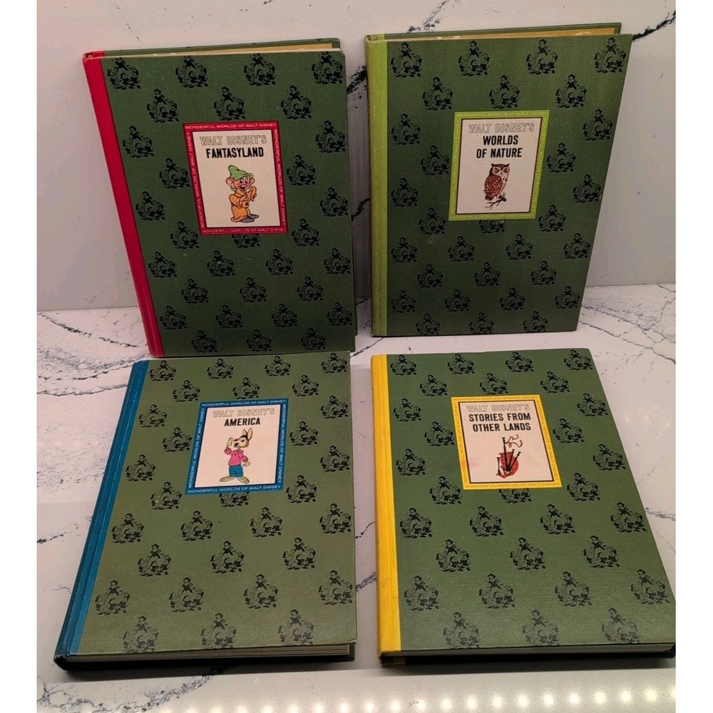 Walt Disney's Wonderful Worlds of Fantasyland 4 Vol. Book Set w/Slipcase Vintage - Picture 8 of 10